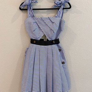 Self Portrait shoulder bow tie dress